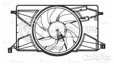 Крыльчатка с эл. мотором ford focus III (11)