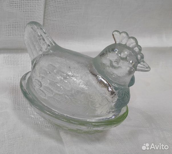 Курочка-паштетница. Старенькая стекло