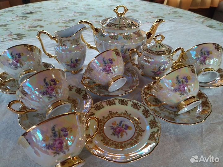 Сервиз чайный Чехия Букет новый
