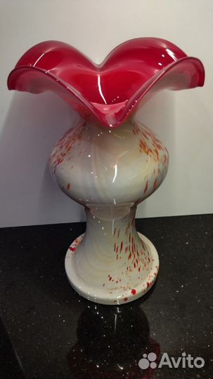 Большая ваза. сульфидное стекло. з-д 