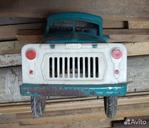 Самосвал газ-52 лтз жестяная машина игрушка СССР