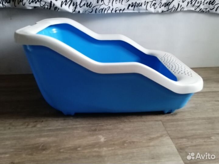 Кошачий лоток с высоким бортиком