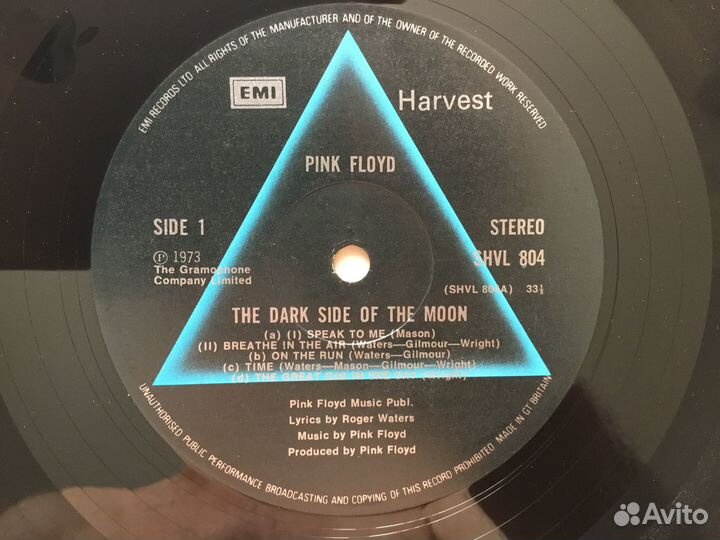 Pink Floyd(The dark side of the moon) 1973;NM;UK