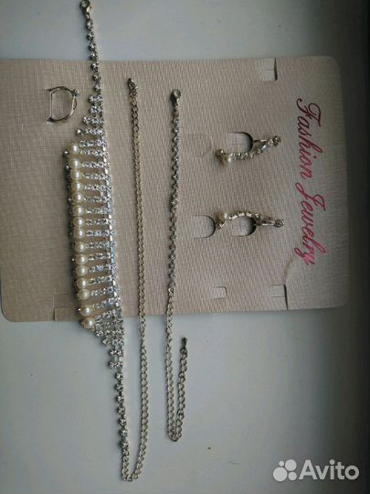 Бижутерия колье на праздник, свадьбу, Новый год