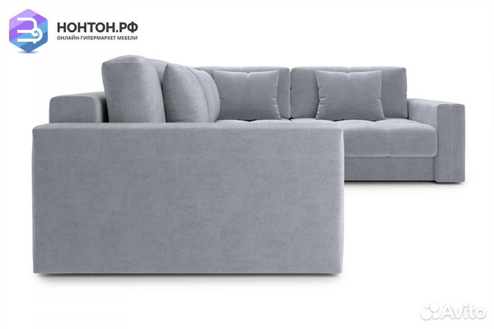 Диван угловой тик-так Монарх М3У1 серый