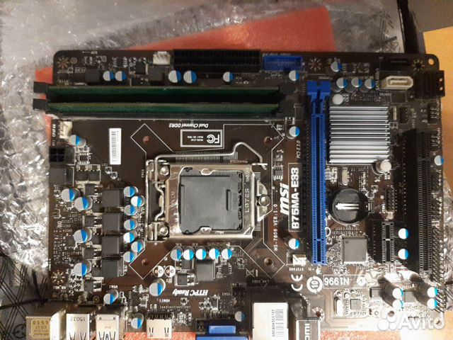 Материнская плата MSI B75MA-E33 купить в Москве | Электроника | Авито