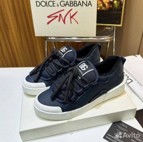 Кеды мужские Dolce & Gabbana, кожа натуральная