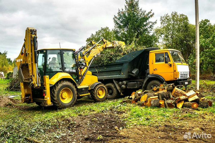 Спил деревьев/Расчистка/Дробилка веток