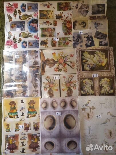 Декупаж. Декупажные карты формата А3