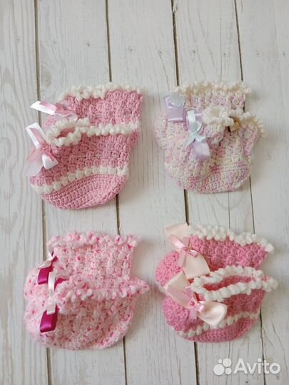 Вязаные пинетки