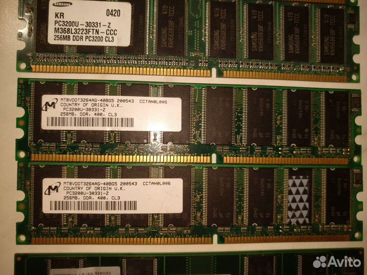 Оперативная память Dimm Sdram ddr/ddr2/ddr3