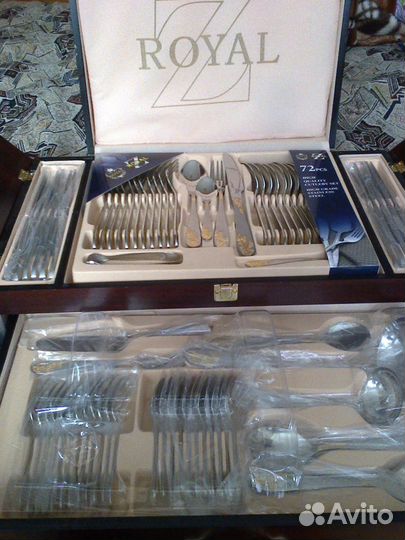 Набор ложек, вилок, ножей