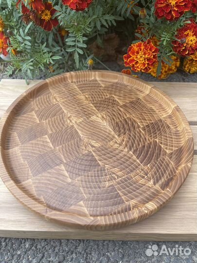 Поднос, тарелка из дерева