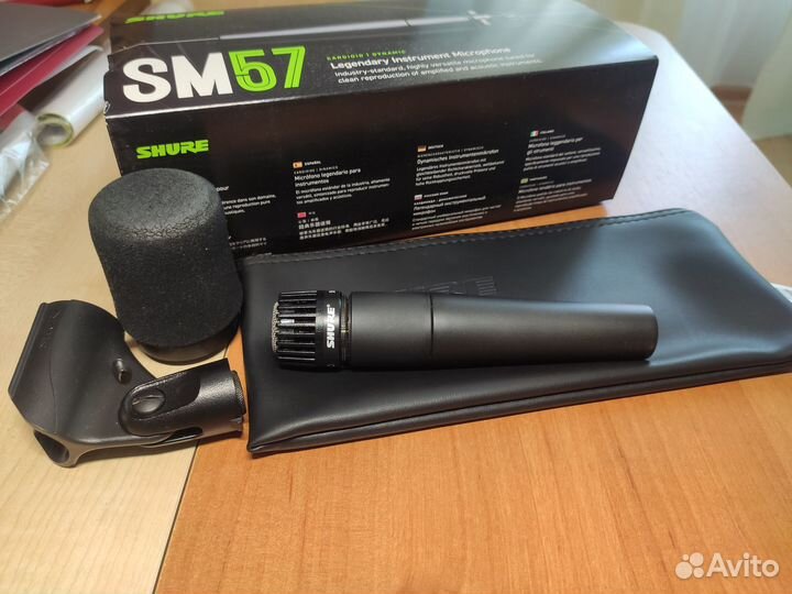 Микрофон Shure SM57 с поп фильтром