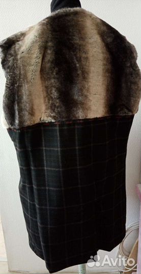 Пальто мужское длинное двубортное