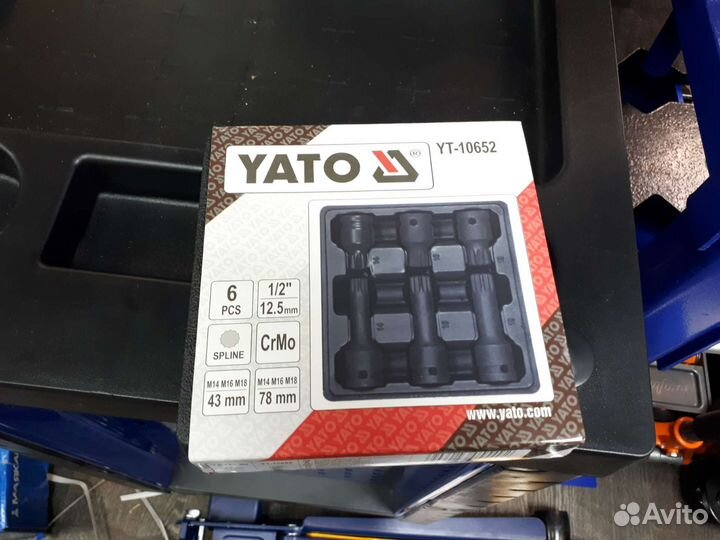 Набор ударных бит Spline 1/2 М14 М16 М18 Yato
