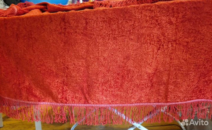 Плюшевая скатерть СССР