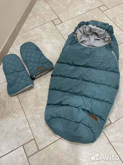 Конверт пуховый mansita и перчатки
