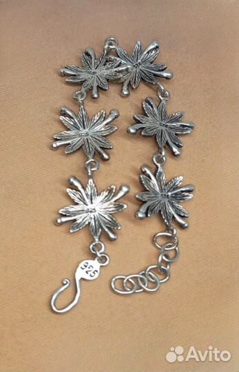 Браслет - Зернь - Серебро 925 - Винтаж