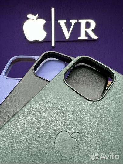 Кожаный чехол на iPhone 13 pro Max MagSafe