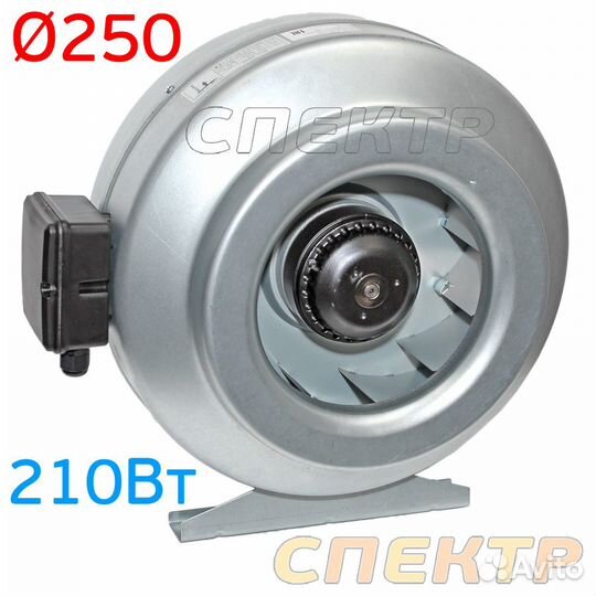 Вентилятор канальный вкк-250М металлический корпус