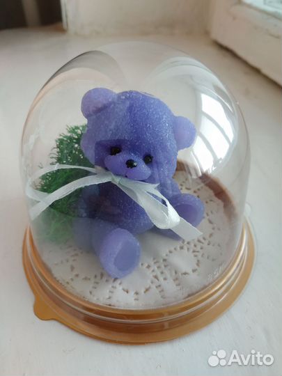 Мыло ручной работы Мишка под куполом