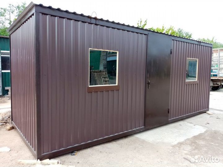 Бытовка 7*2,4*2,4, металлическая, (двп)