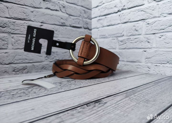 Michael Kors новый кожаный ремень 85 США ориг