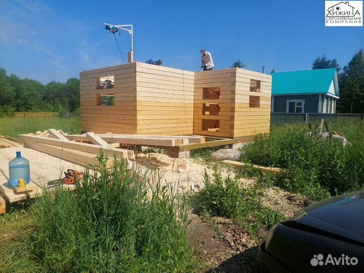 Строительство домов срубов 6х6м из бруса отделка