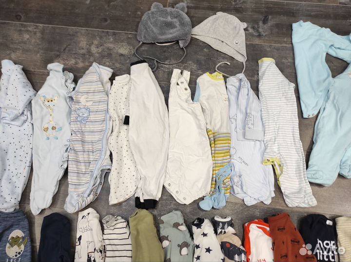 Вещи пакетом на мальчика с рождения до 6 м +