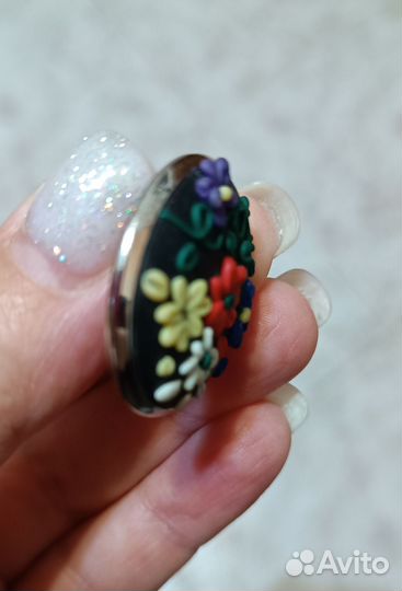 Кольцо с полимерной глиной