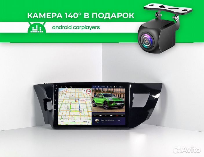 Магнитола android 3.32 Toyota Corolla E160/170