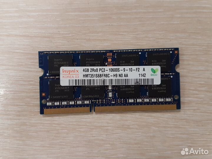Оперативная память для ноутбука DDR3 4Gb, Hynix