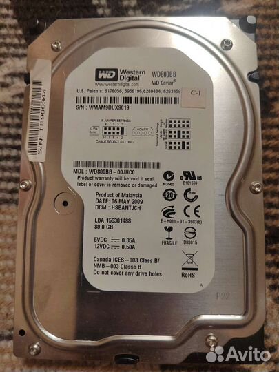 Жесткий диск Western Digital WD800BB