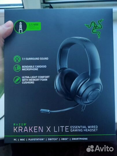 Наушники 3.5mm Razer Kraken X Lite