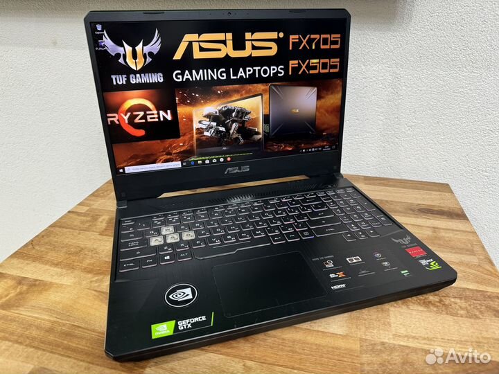 Монстр TUF Ryzen 5 8 ядер 12Gb GTX1650 SSD 512+HDD