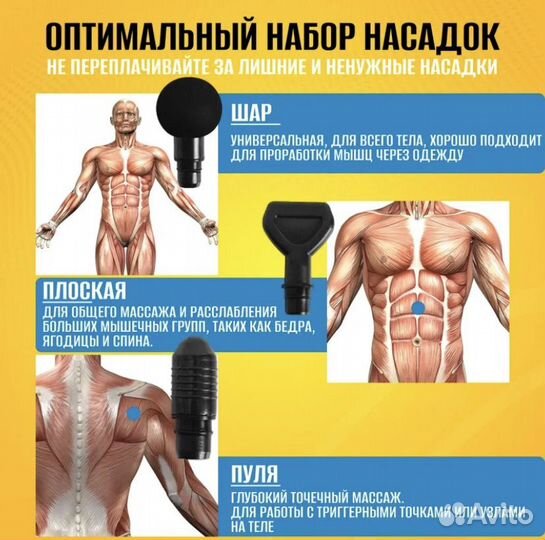 Перкуссионный массажер для тела