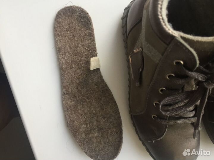 Ботинки кожаные