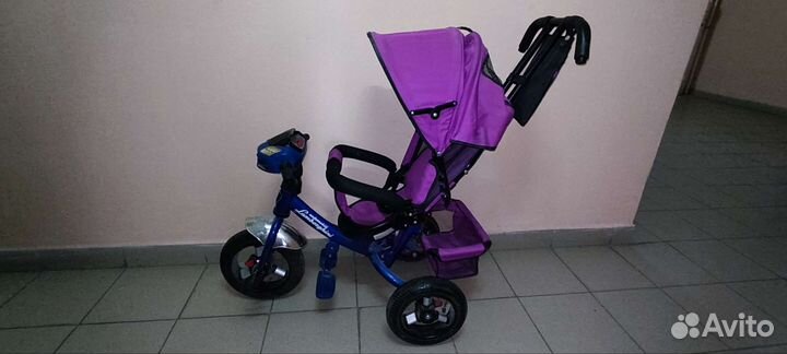 Детский велосипед с родительской ручкой
