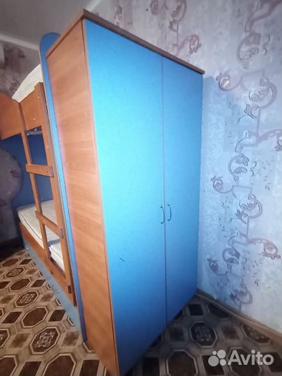 Детская двухярусная кровать с матрасом бу