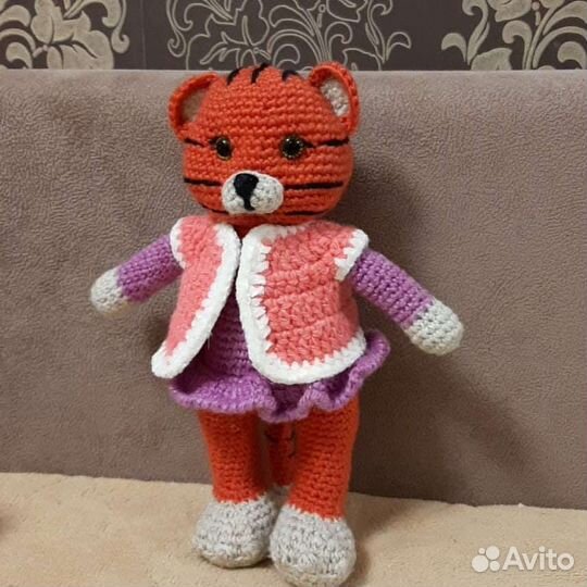 Тигренок вязаный