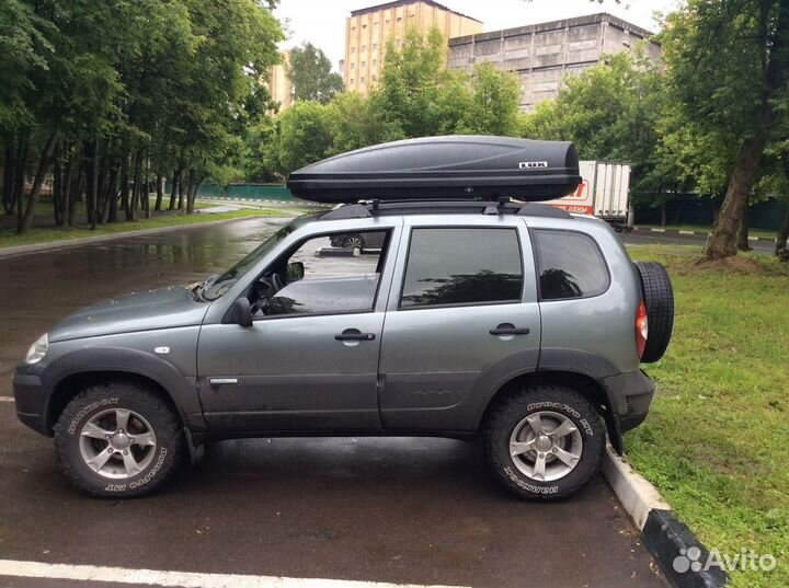 Бокс автобокс на крышу Шевроле Chevrolet Niva