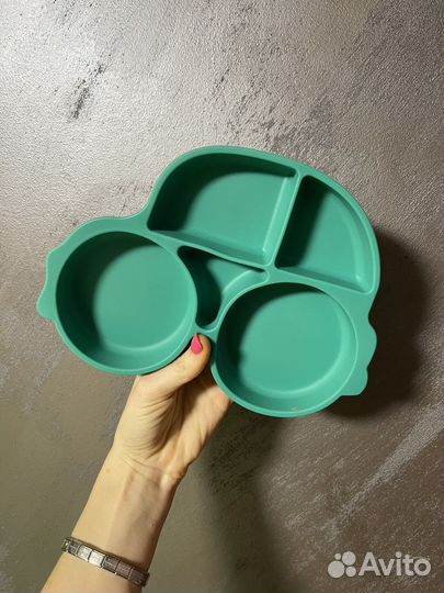 Силиконовая тарелка детская на присоске