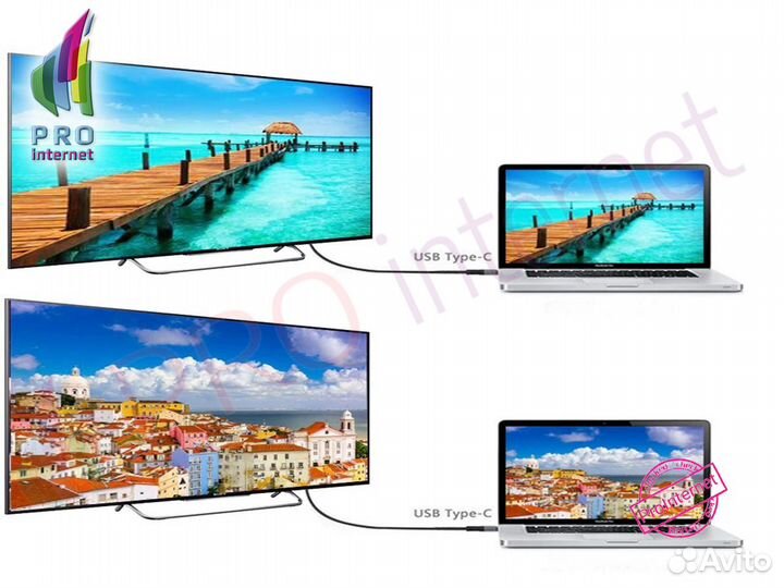 Кабель type-c на hdmi и vga оптом/розницу