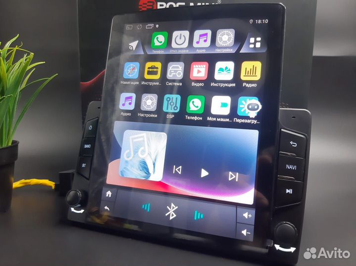 Магнитола в стиле Тесла 4/128гб Новая