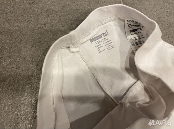 Лосины белые новые 134/140