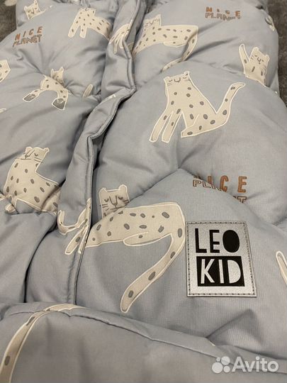 Зимний конверт в коляску leokid и варежки