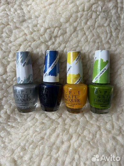 Лак для ногтей opi color paints - комплект 4 шт