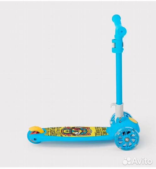 Складной самокат со светящимися колёсами