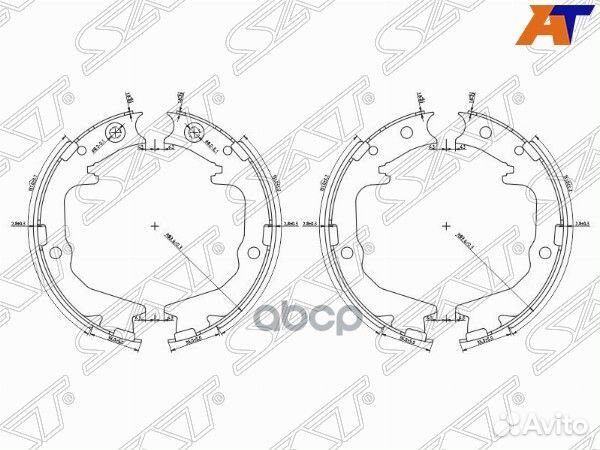 Колодки стояночного тормоза mitsubishi lancer C